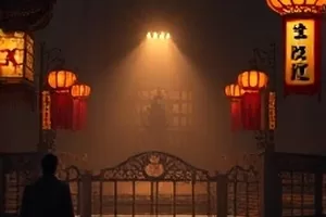 《星轨观测站》穹顶天文台的夜间外观